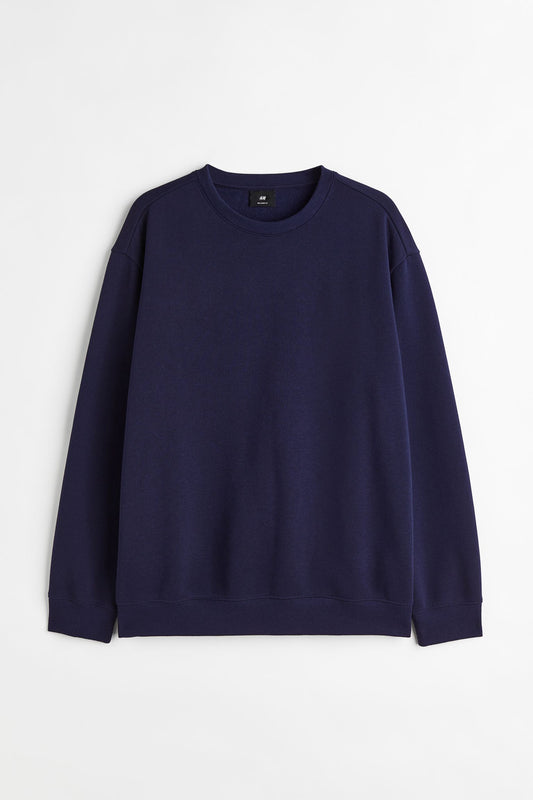 Dark Blue Long-sleeve Sweatshirt